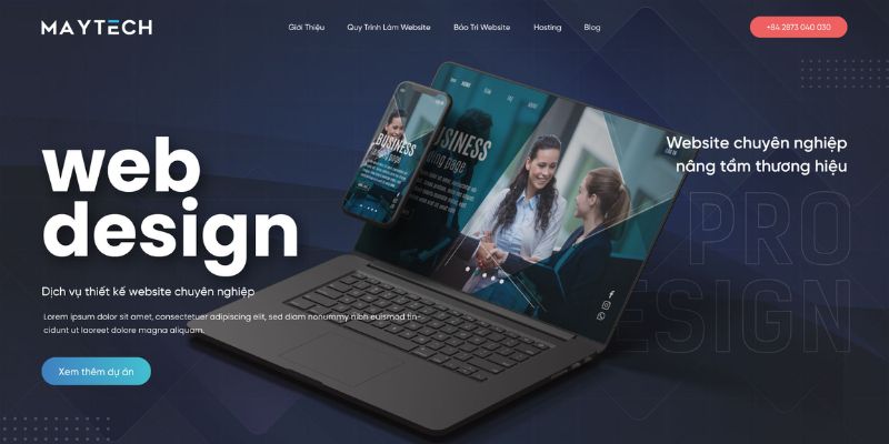 Maytech - Đơn vị thiết kế website khách sạn cao cấp 