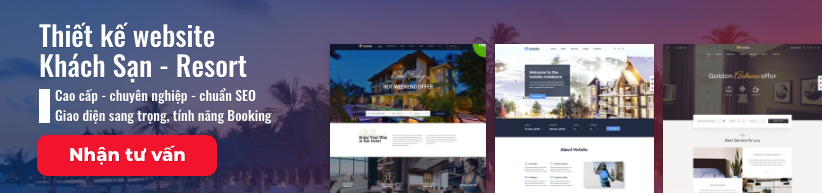 dịch vụ thiết kế website nhà hàng khách sạn tại Mona Media