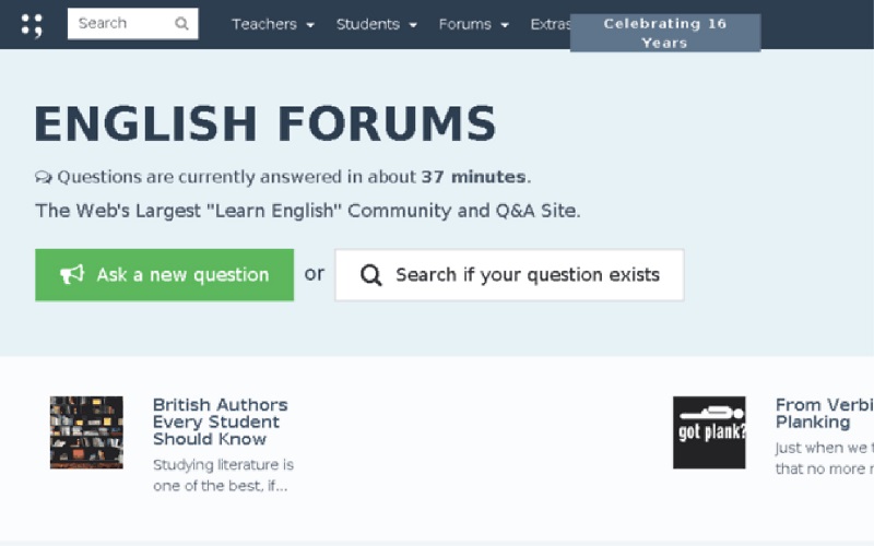 website English Forum 