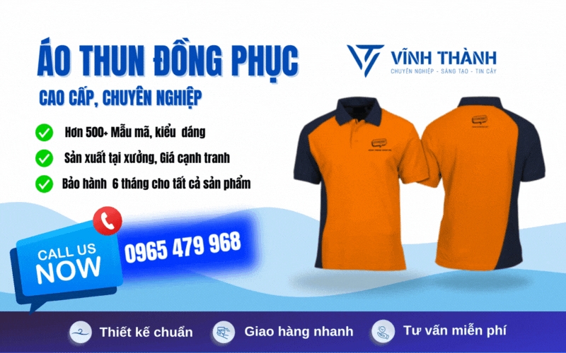 Xưởng may áo thun đồng phục Vĩnh Thành