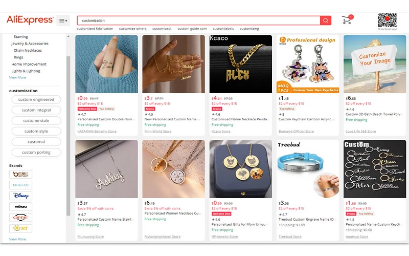 sàn tmđt nội địa trung AliExpress