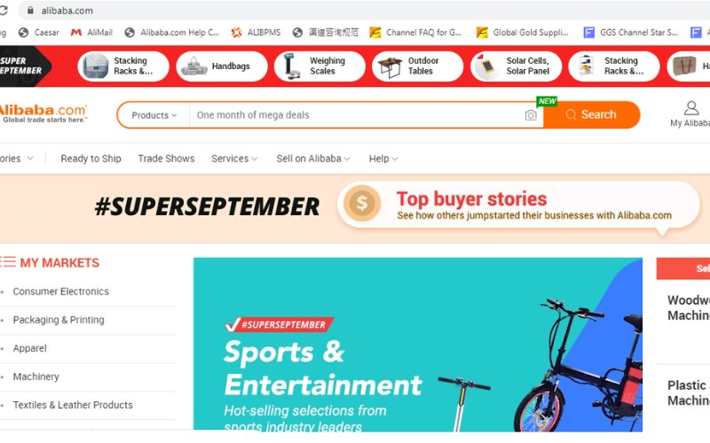 Alibaba thuộc các nền tảng TMĐT tại Việt Nam