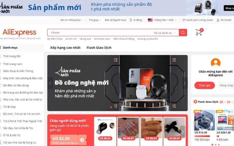 Sàn E-commerce Aliexpress
