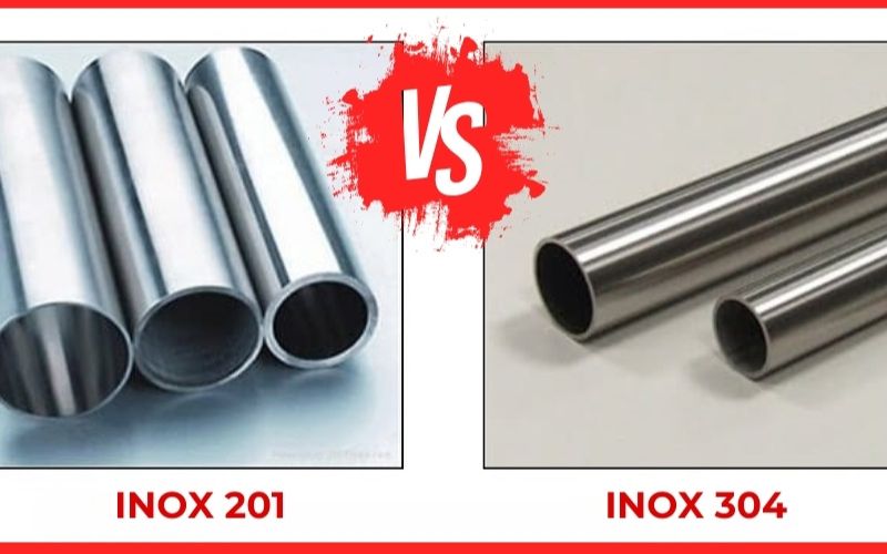 điểm khác nhau giữa inox 201 và inox 304