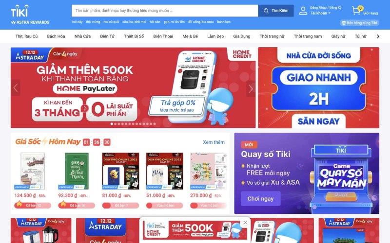 Sàn thương mại điện tử nào lớn nhất Việt Nam? Tiki