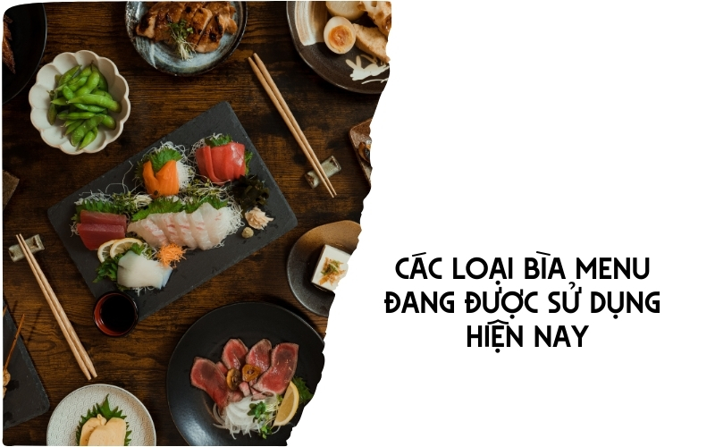 các loại bìa menu