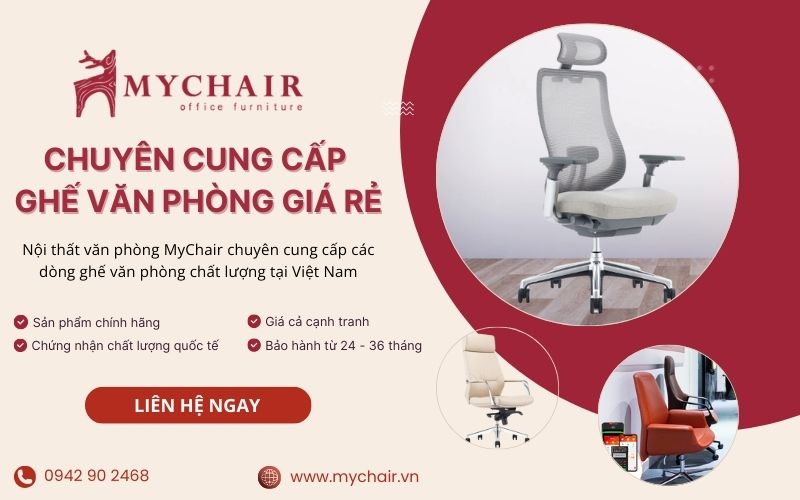 MyChair chuyên cung cấp ghế văn phòng giá rẻ, chất lượng
