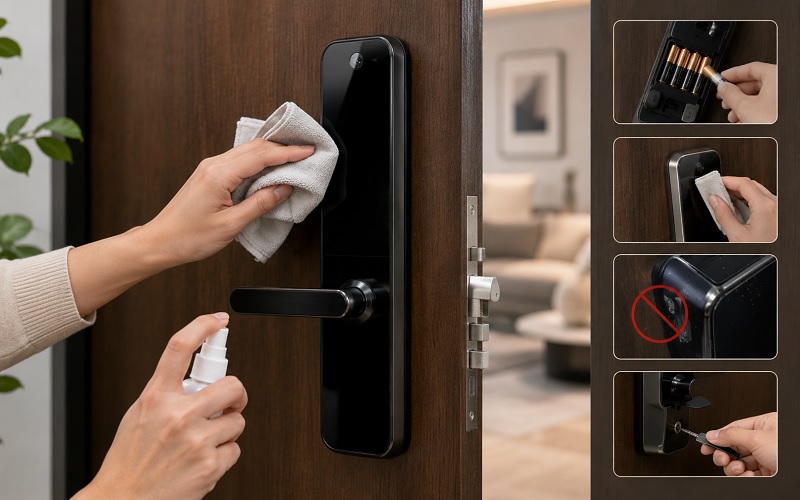 Cách sử dụng và bảo quản khóa cửa điện tử